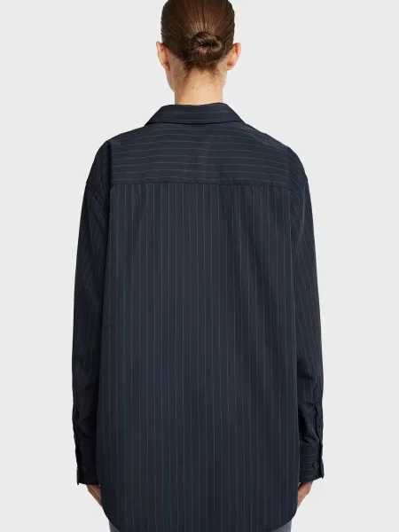 Рубашка G-star Raw в полоску синяя