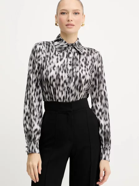 Silvian Heach cămașă HUMMELS cu guler clasic regular negru