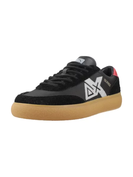Sneakersy Sun68 skórzane czarne