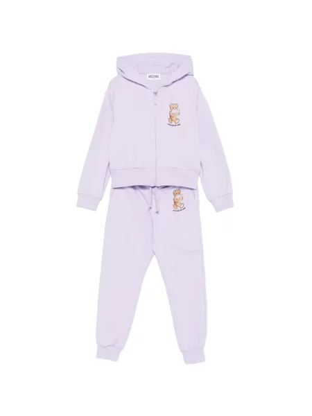 Komplet dresowy dziecięcy Moschino fioletowy
