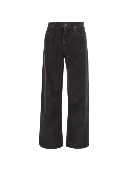 Pantaloni Agolde de catifea cord maro