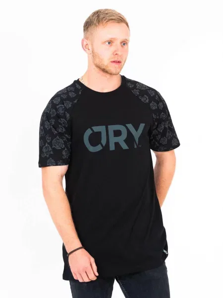 Koszulka do BMX hulajnogi Cry brand Savage Reglan czarna