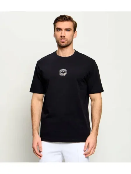BOSS GREEN Tricou TS_Boss Open | Relaxed fit | stretch negru