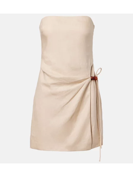 Rochie Sir de in bej