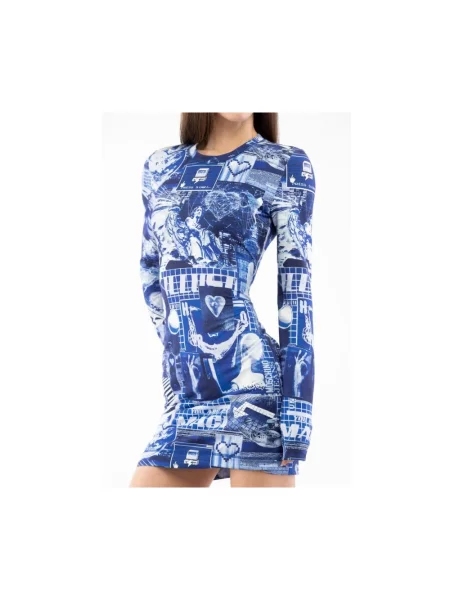Sukienka Moschino niebieska