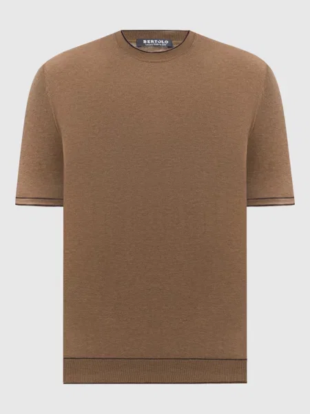 Футболка Bertolo Cashmere коричневая