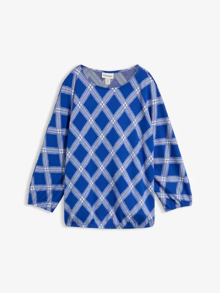 Sweter z delikatnej mieszanki niebieski