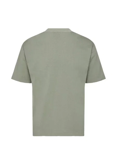 Tricou Auralee cu decolteu rotund verde