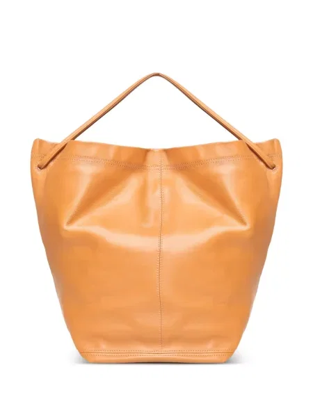 Top Biasia din piele maro