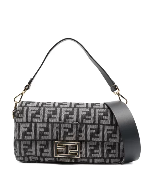 Geantă tip baghetă Fendi Baguette negru