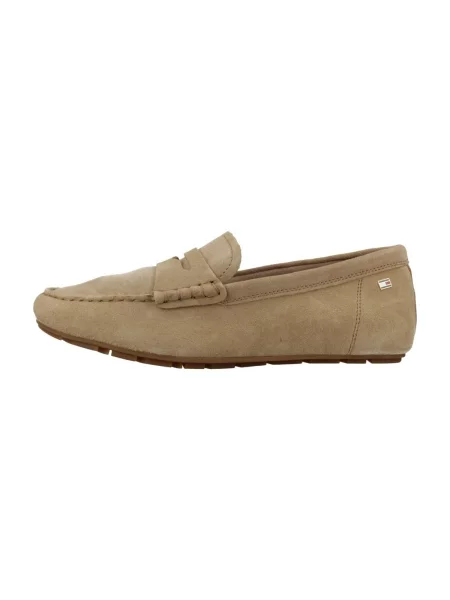 Mokaszin Tommy Hilfiger Flag Soft Suede Driver Loafer barna