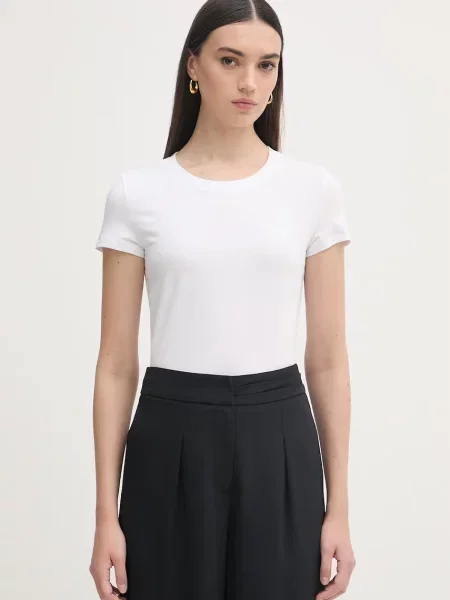 Armani Exchange basic tričko s bílé