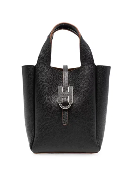 Geantă shopper Hogan cu autograf negru