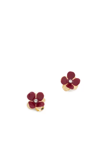 Cercei Marni cu model floral auriu