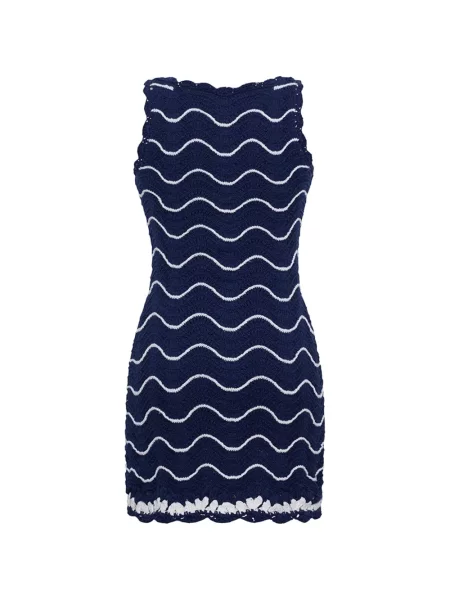 Rochie mini Cara Cara tricotate albastru