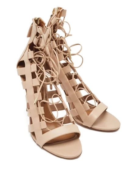 Сандали Aquazzura с връзки с дантела