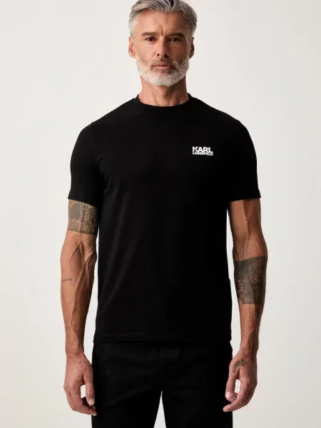 Karl Lagerfeld tricou pentru bărbați din cu negru