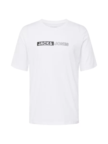 JACK & JONES Tricou negru alb
