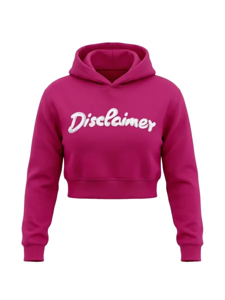 Bluza z kapturem dziecięca Disclaimer różowa