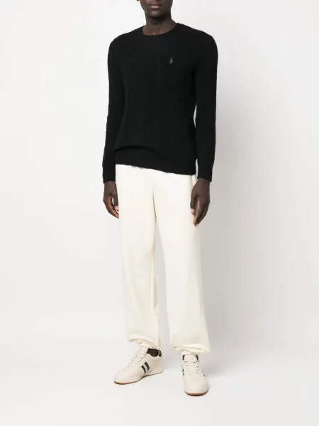 Siuvinėtas megztinis Polo Ralph Lauren juoda