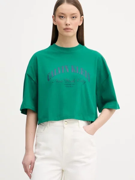 Calvin Klein Jeans tričko zelené