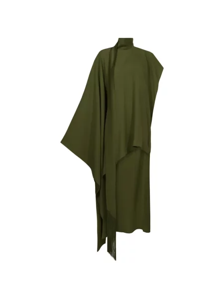 Rochie maxi Taller Marmo cu franjuri verde