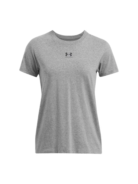 UNDER ARMOUR Tricou funcțional amestecat / negru gri
