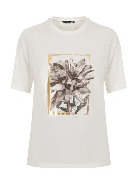 MEXX Tricou deschis / maro închis / auriu bej