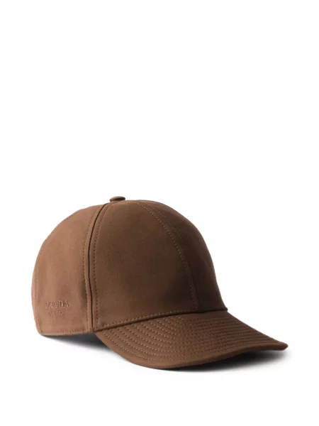 Szatén baseball sapka Prada barna