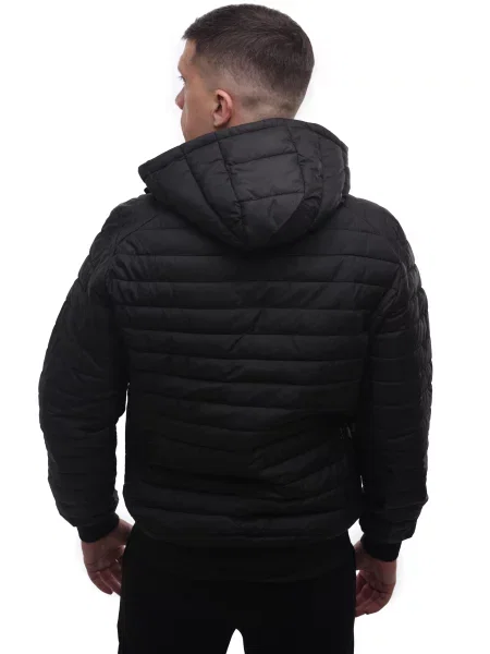 Демісезонна куртка STREAM текстиль/поліестер чорний