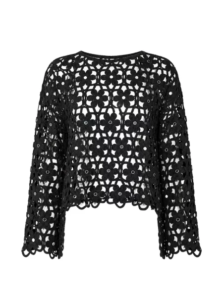 Bluză Michael Kors cu model floral negru
