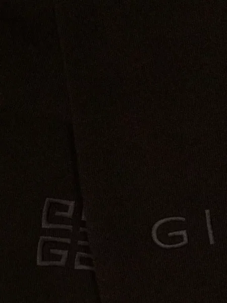 Fular Givenchy cu broderie de lână maro