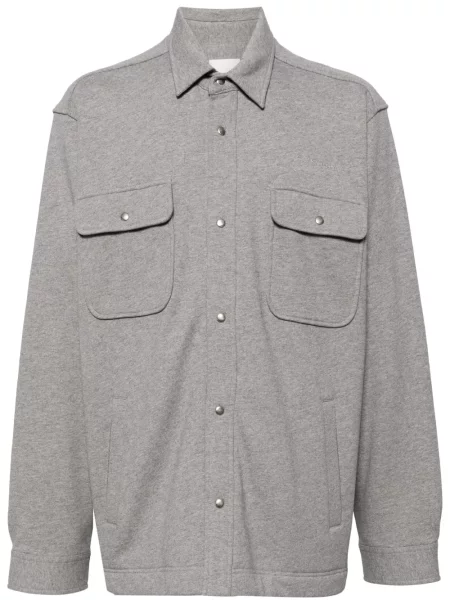 Cămașă Givenchy cu broderie din jerseu gri