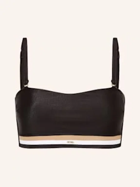Boss Góra Od Bikini Bandeau Iconic schwarz czarny