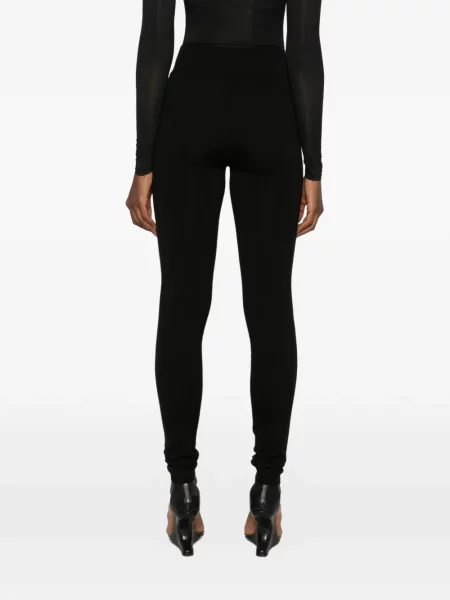 Leggings Rick Owens tricotate negru