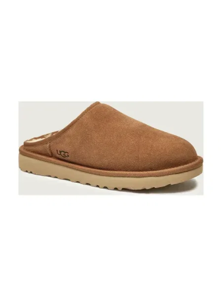 UGG Căptușite mules încălțăminte CLASSIC cu adaos de lână | piele întoarsă maro