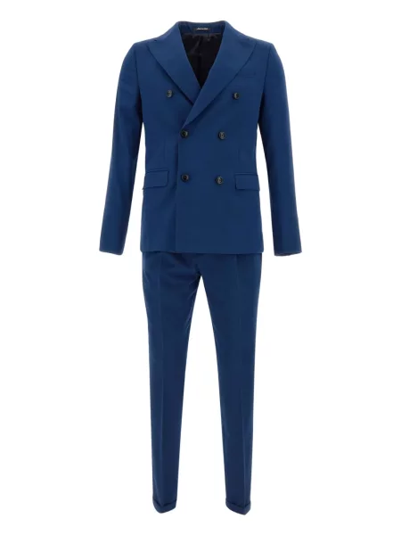 Dvouřadý oblekový oblek Marchesani modrý