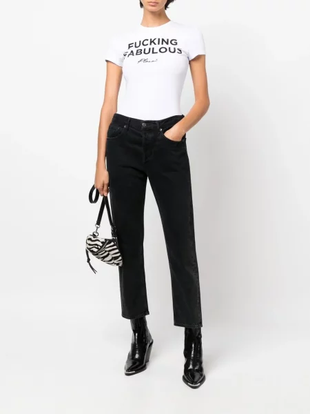 Raštuotas marškinėliai Philipp Plein balta