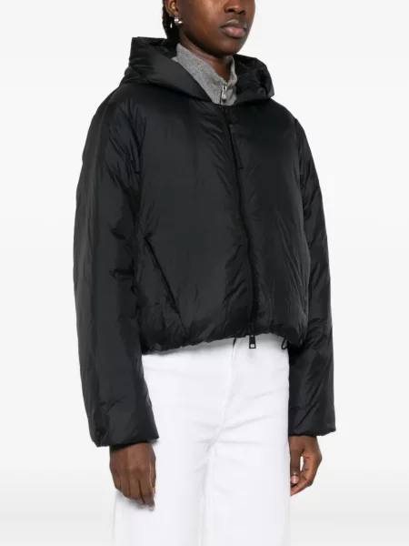 Geacă cu puf Canada Goose cu glugă negru