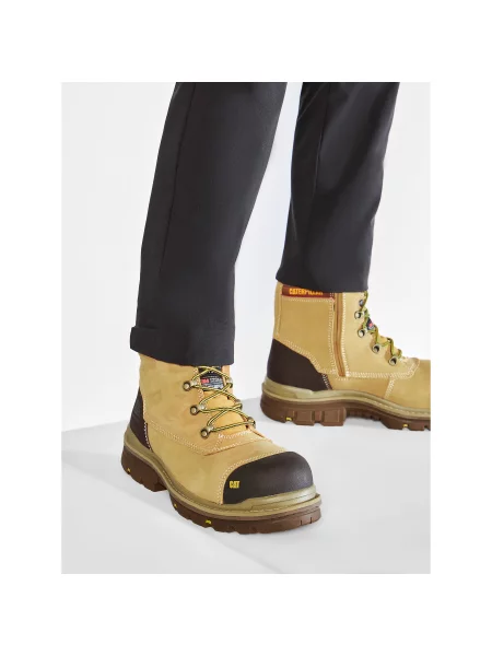 Pohodni čevlji CAT Footwear Premier 8" WP TX rjava
