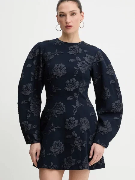 Rotate rochie bleumarin mini evazați