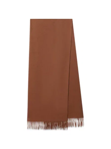 Fular Max Mara cu broderie maro