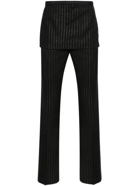 Pantaloni Acne Studios cu dungi negru