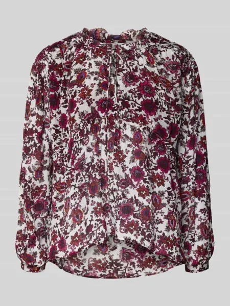 Bluzka z długim rękawem o kroju oversized z czystej Model LUCILA' Pepe Jeans czerwona