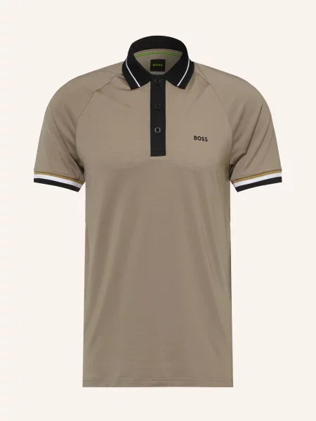 Boss Funkční Polokošile Toc Court Slim Fit béžová černá bílá