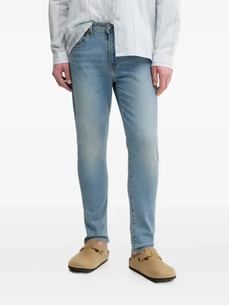 Blugi evazați Levi's® din piele de căprioară albastru