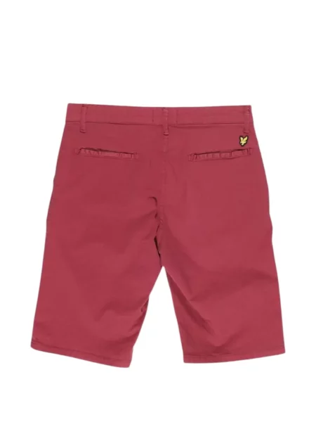 Pantaloni chino Lyle & Scott cu autograf roșu