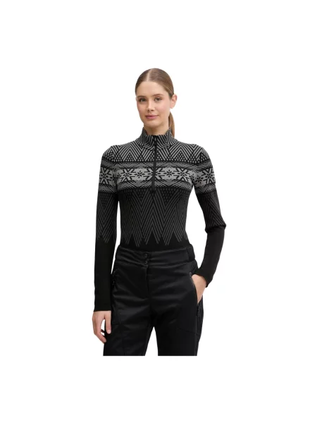 Lniany body Newland czarny