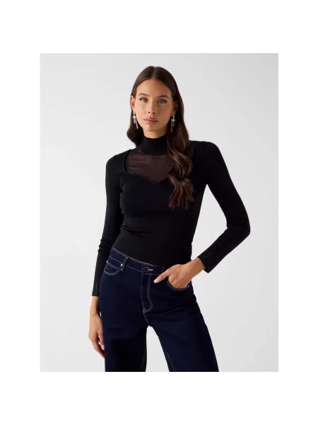 Stras tricou Guess negru