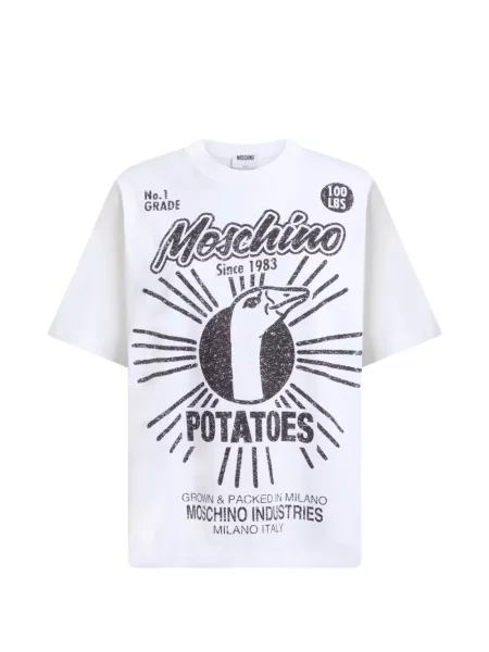 Tricou Moschino cu imagine alb
